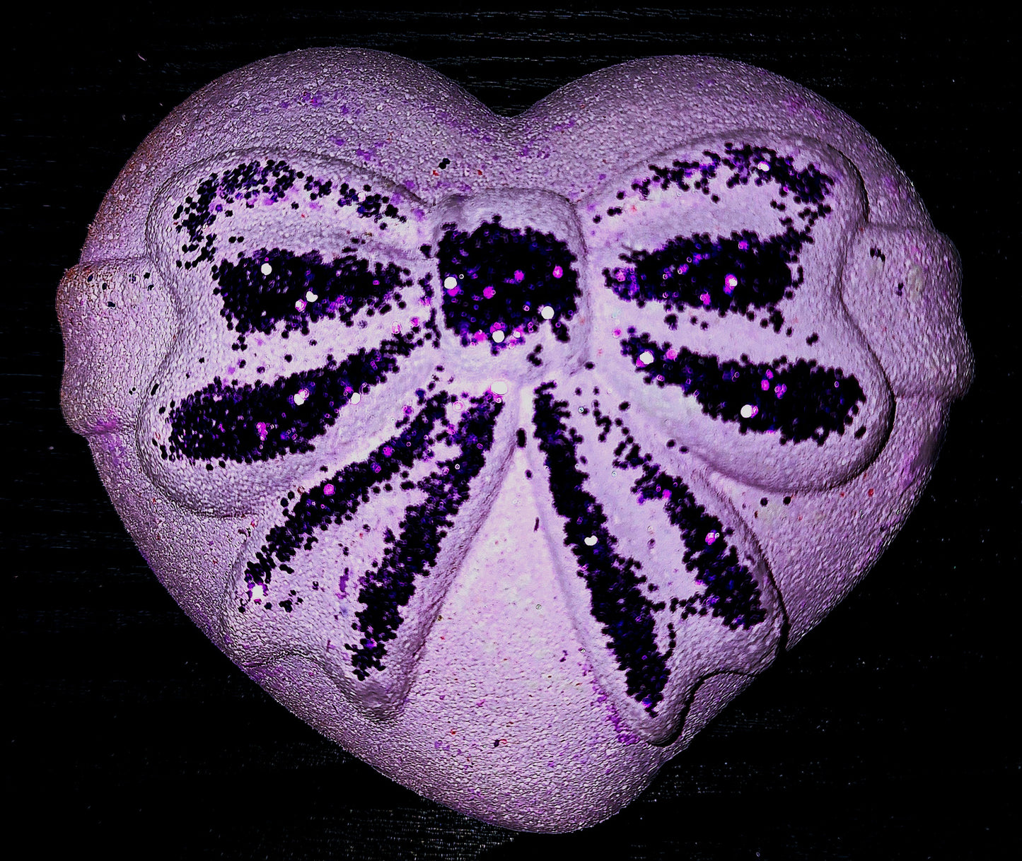 PURPLE BOWED HEART